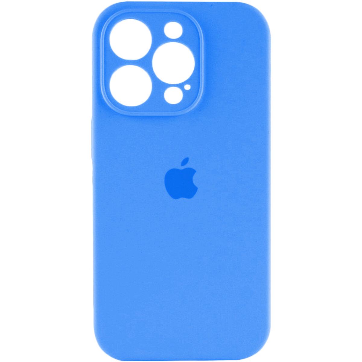 Противоударный чехол для Apple iPhone 13 Pro Max Silicone Full Case AA Camera Protect / Surf Blue