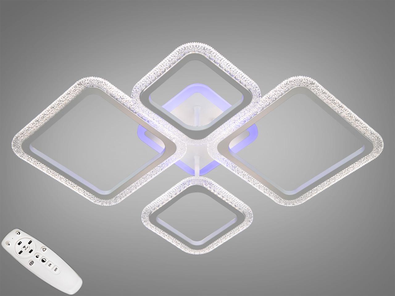 Люстра потолочная с диммером LED 2406/2+2BK 3col dim (2437588196)