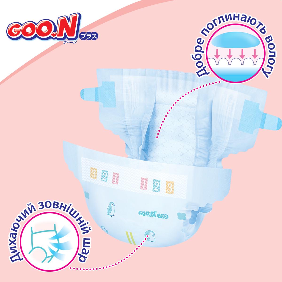 Підгузки для дітей Goo.N Plus M/6-11 кг 112 шт. (22586467) - фото 8