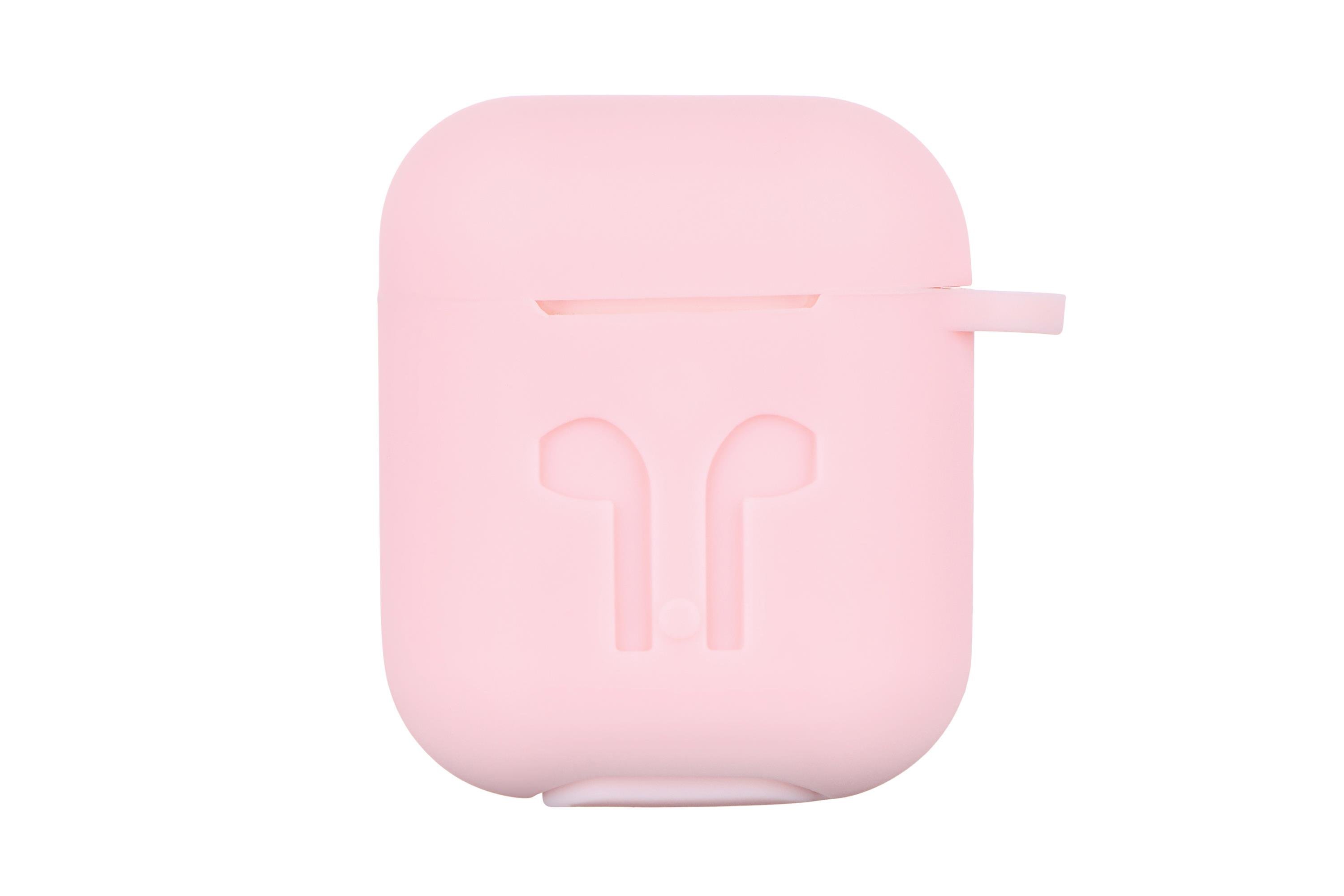 Чохол 2E Pure Color Silicone Imprint для навушників Apple AirPods Світло-рожевий (2E-AIR-PODS-IBPCSI-3-LPK) - фото 1