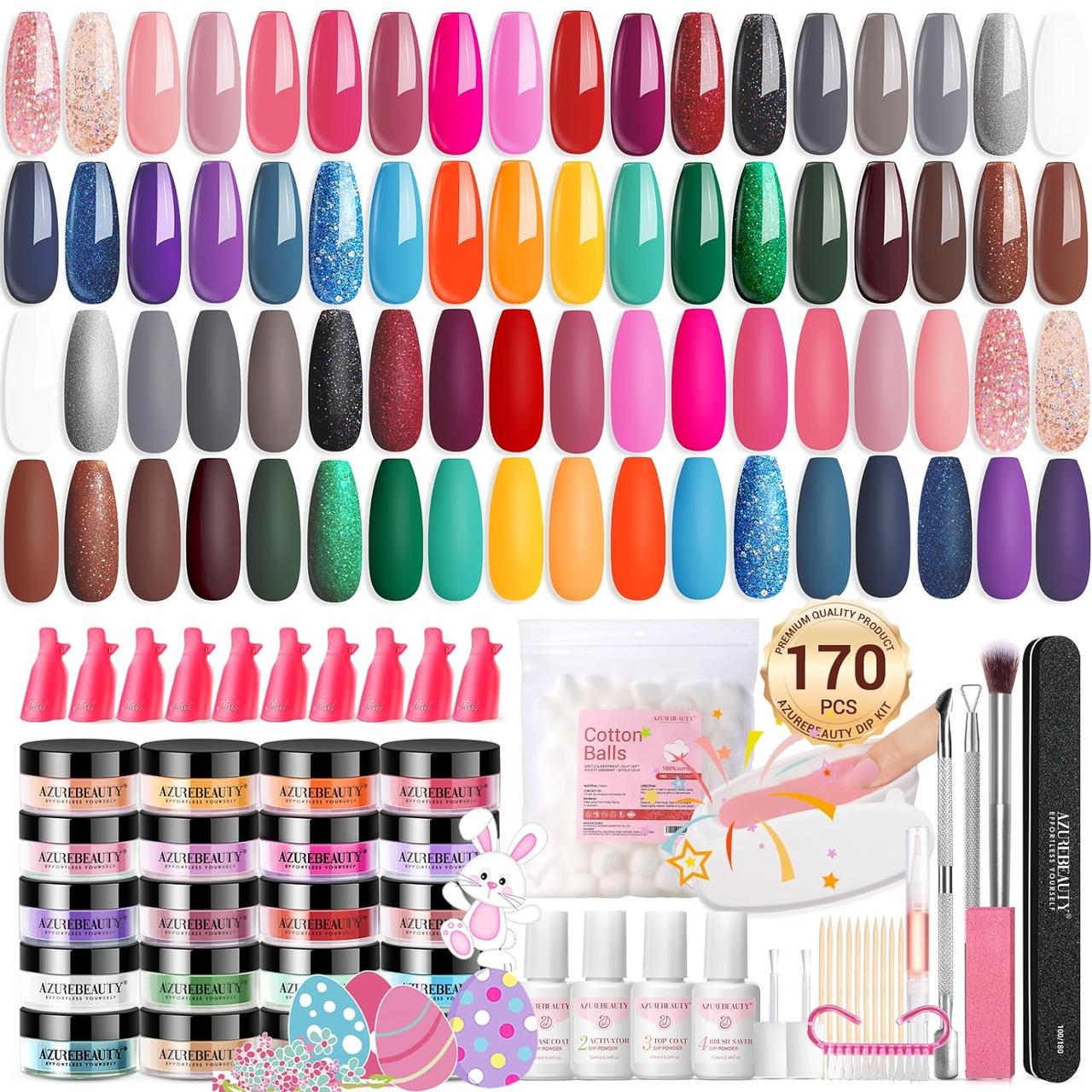 Стартовий набір для занурювальних нігтів AZUREBEAUTY 170 пр.