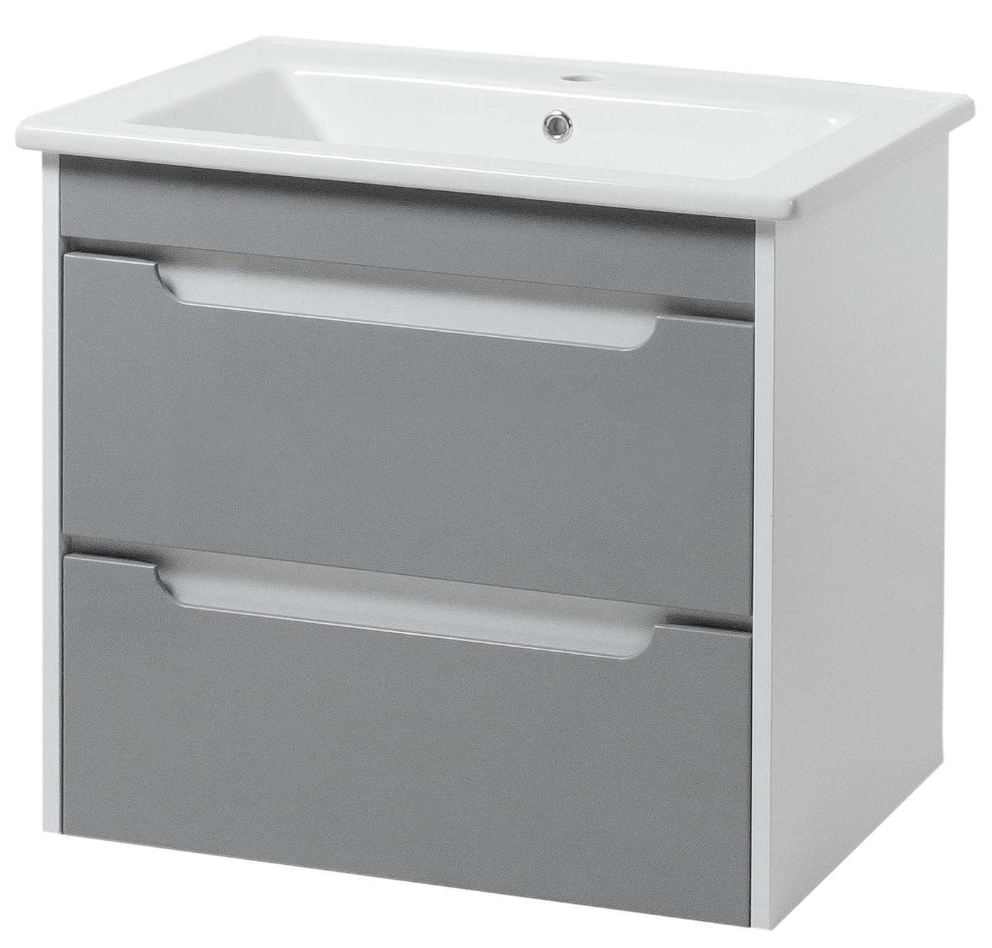 Тумба ЮВВІС Valencia ТП-2 Д 65 см з умивальником Vesta Grey (14770195)
