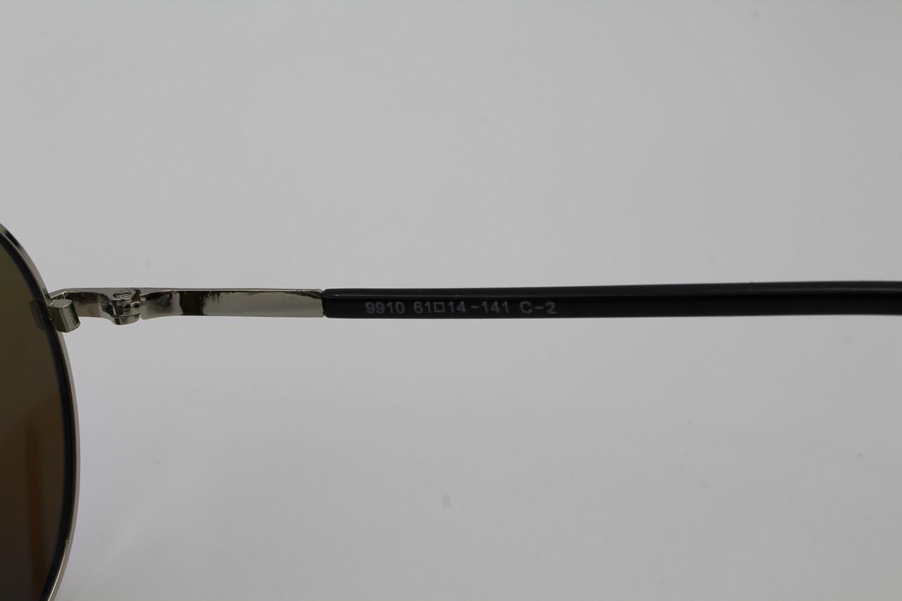 Солнцезащитные очки зеркальные поляризационные Jackfalali aviator Голубой 9910 с2 (2579334502) - фото 10