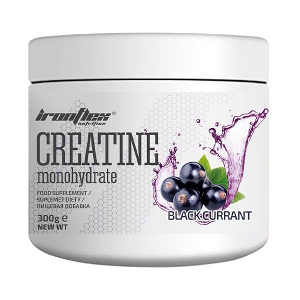 Креатин моногидрат IronFlex Creatine Monohydrate Black Currant 300 г/120 порций (28351667)