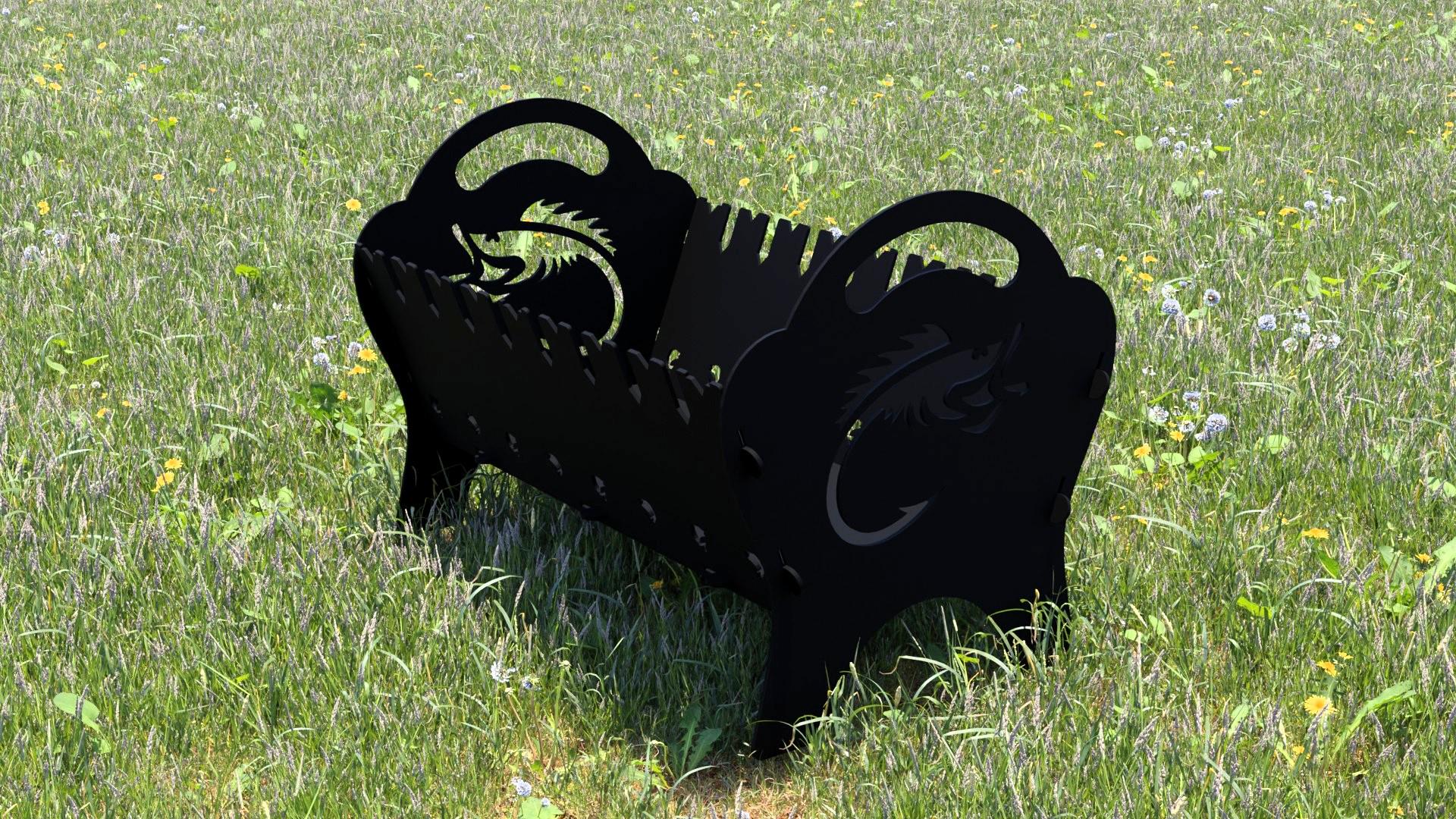 Мангал розбірний Loft-Craft Рибка (GD003) - фото 2 Мангал розбірний Loft-Craft Рибка (GD003) - фото 2