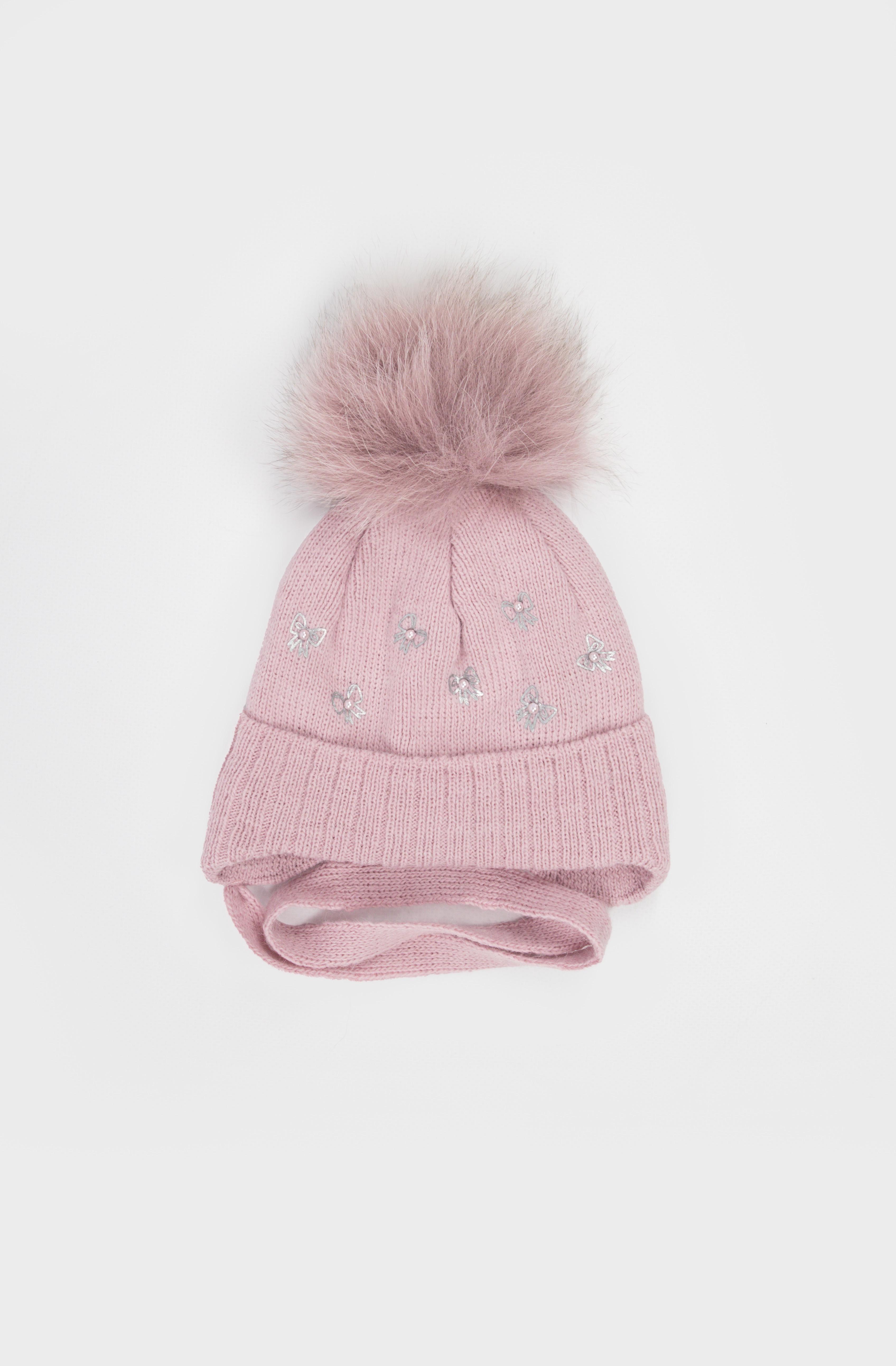 Шапка для девочки 42-44 см Розовый (ЦБ-00234995) Шапка для девочки 42-44 см Розовый (ЦБ-00234995)