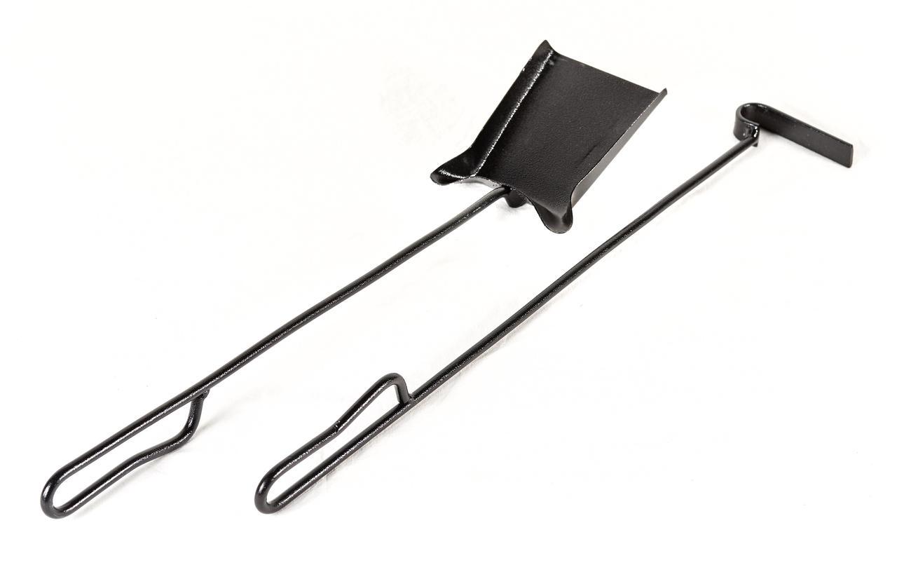 Комплект кочерга с совком Черный (908) - фото 2