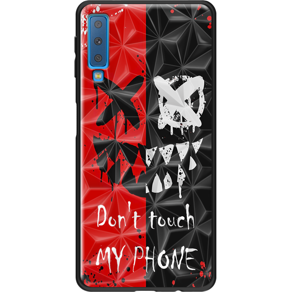 Чехол BoxFace Samsung A750 Galaxy A7 2018 Bad Smile Черный силикон с призмой (35481-up2468-37864)