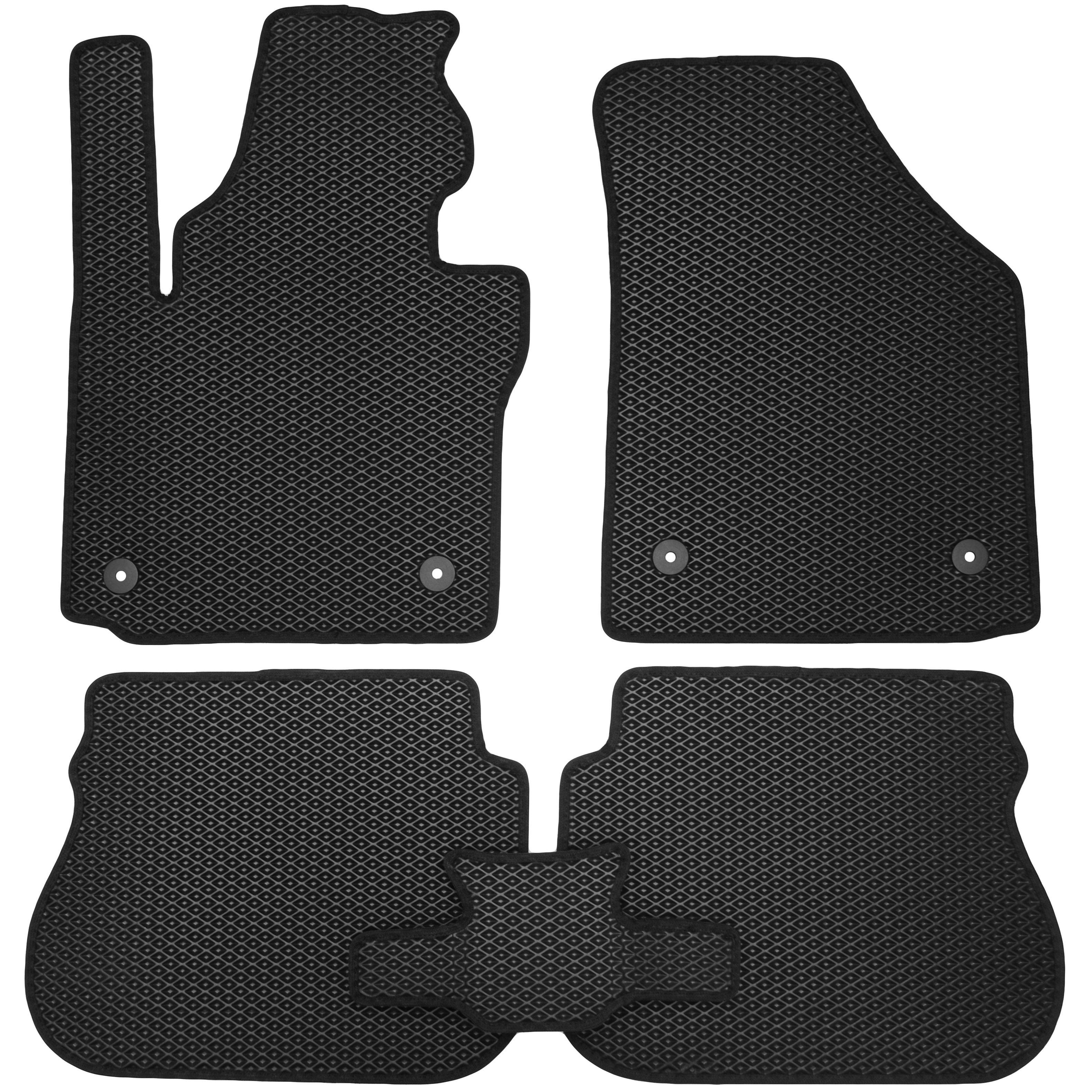 Коврики в салон для Volkswagen Caddy '16- EVA-полимерные Черный (150645)