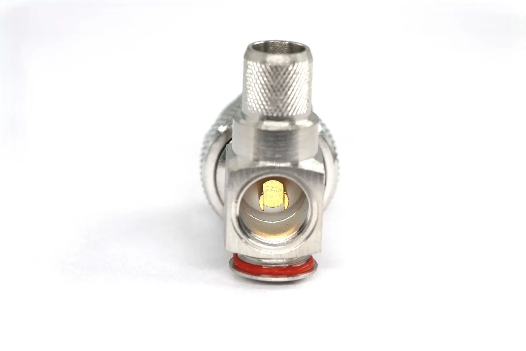 Разъем N-male plug угловой 90° прижимной для кабеля RG58/RG223 Tri-metal (3.04.0147)
