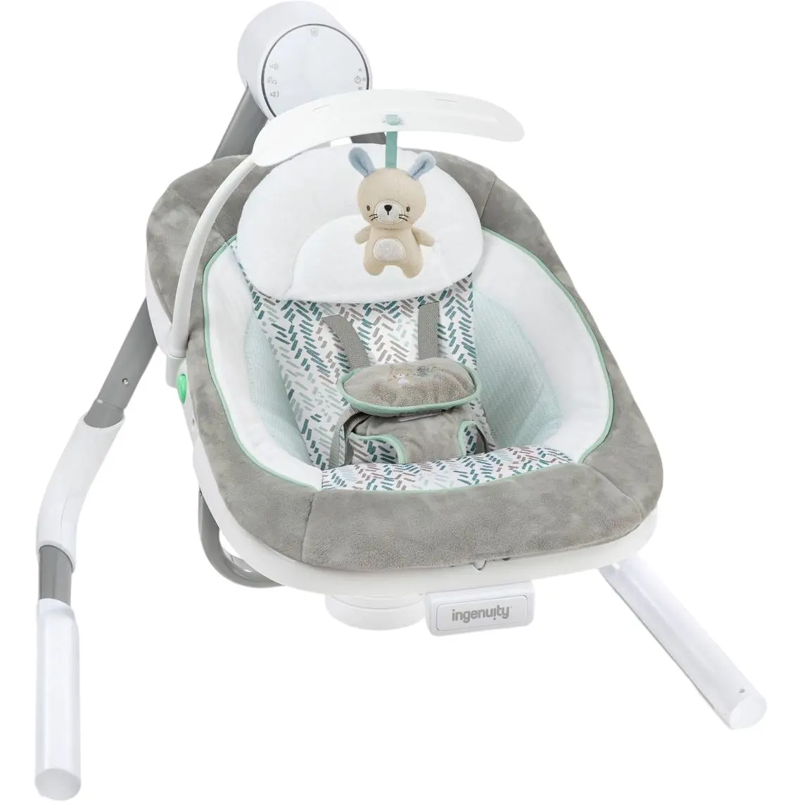 Детский шезлонг-качели Ingenuity AnyWay Sway-Spruce Серый (143449)