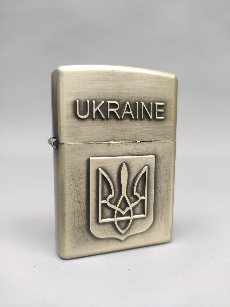 Запальничка бензинова Star Lighters Герб України Бронзовий (ch00073) - фото 2