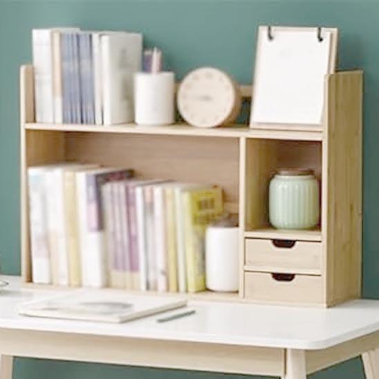 Полка-надстройка настольная из дерева Лорелайн бланже (АКД-018701)