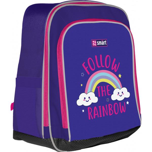 Рюкзак школьный Smart H-55 "Follow the rainbow" Фиолетовый (4823091913587)