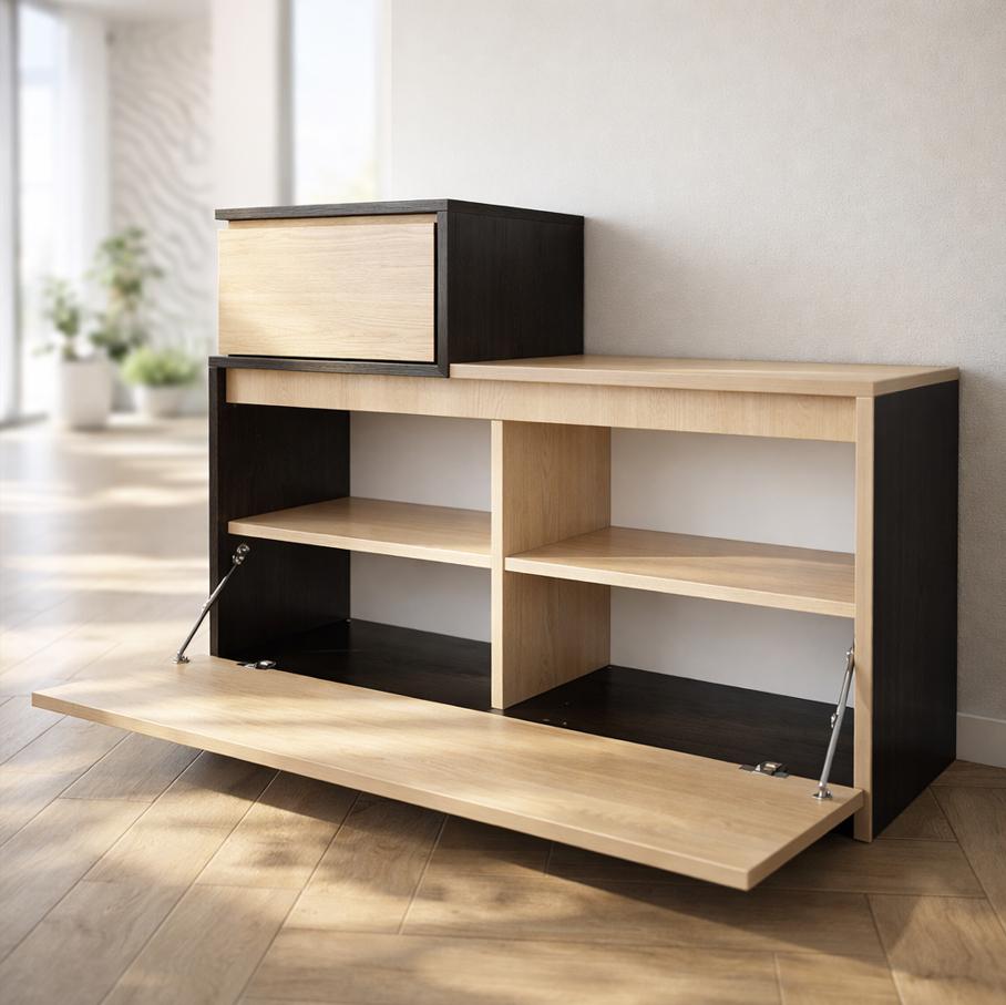 Тумба для обуви Мастер Форм Цент Венге магия/Дуб молочный (21439)