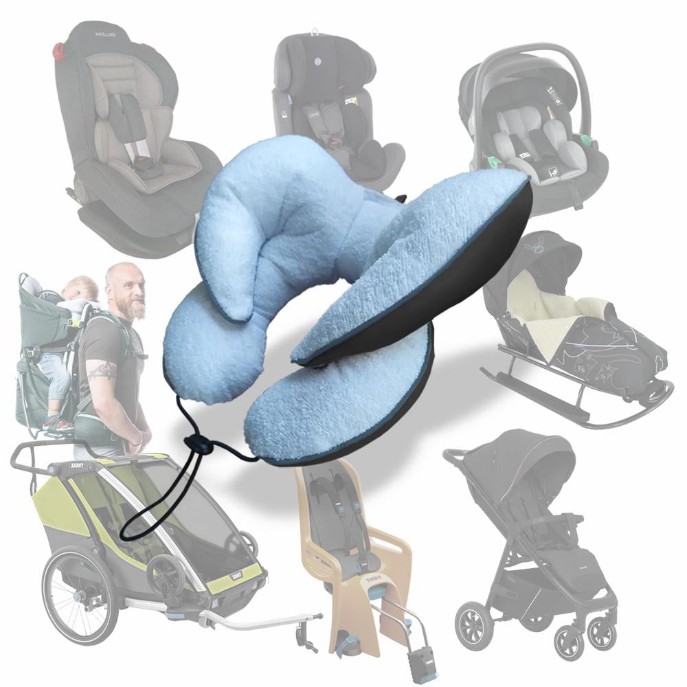 Подушка детская защитная для автокресла/коляски Ontario Baby Travel Premium Pillow Черный (ART-0000659) - фото 5