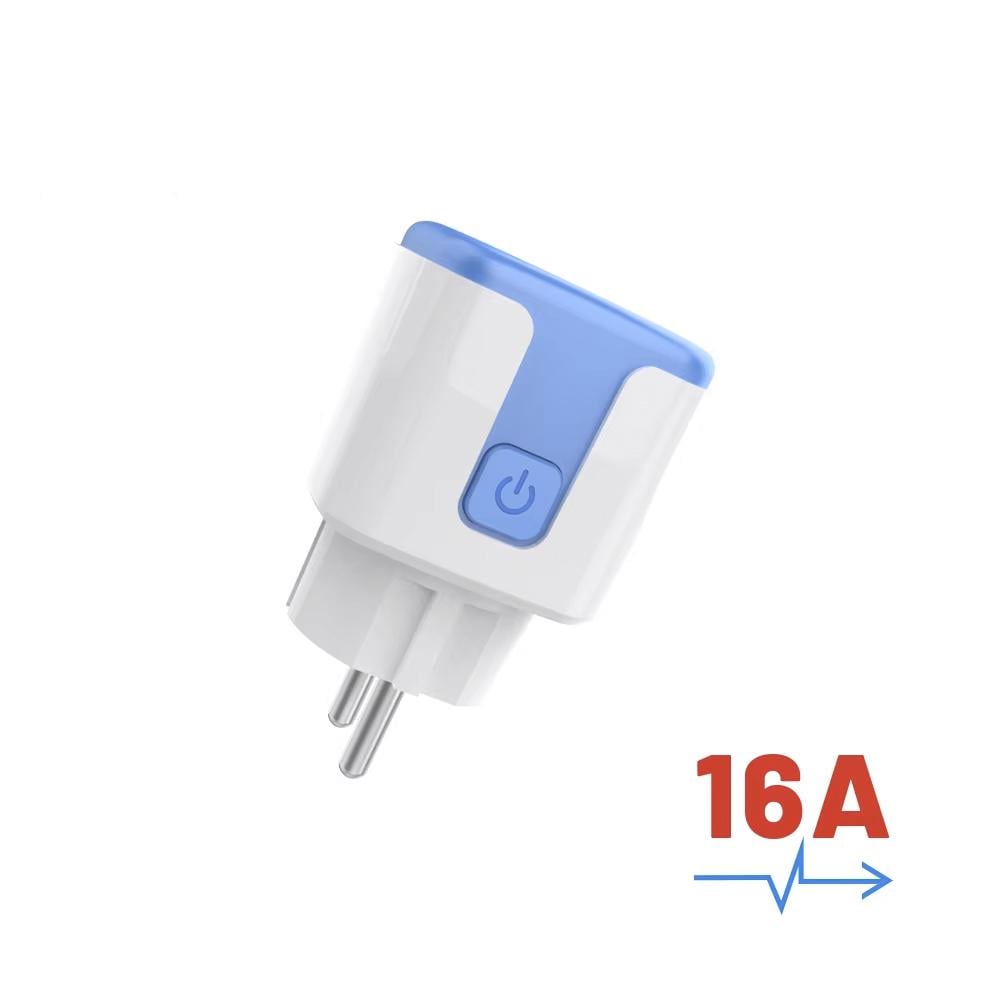 Розумна розетка з підключенням до Wi-Fi 16A Синій (SZAY-W-WIF-BLU-16A-POW-EU_B) - фото 3