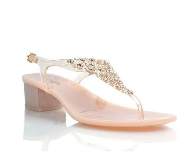 Босоножки на каблуке Menghi р. 39 Бежевый (703-E-ivory)