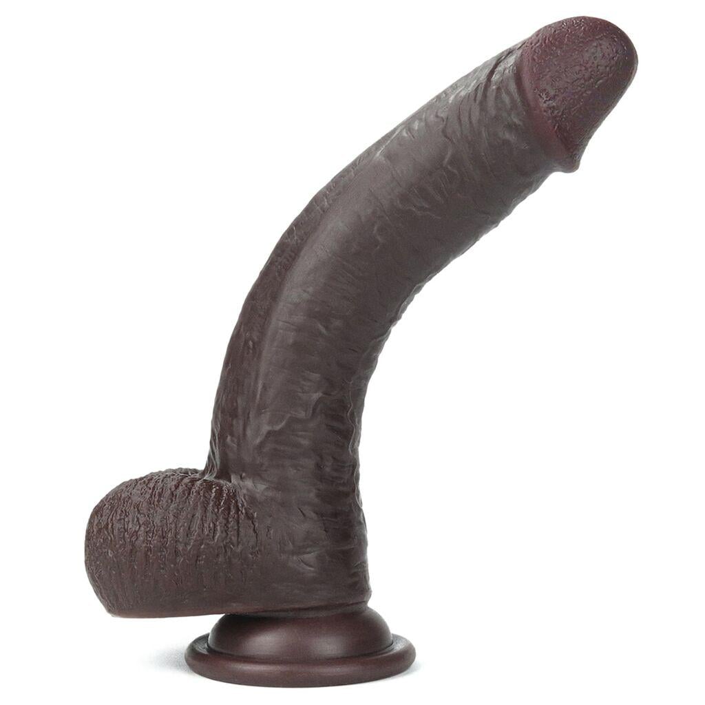 Фаллоимитатор Sliding-Skin Dual Layer Dong 9" Black (35552544)