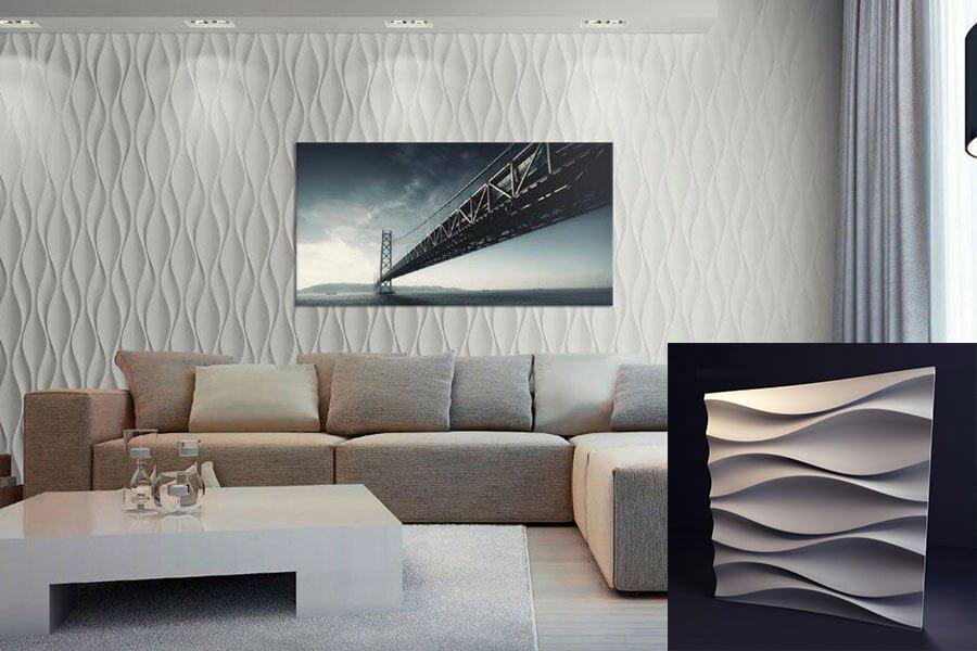 3D-панель гипсовая декоративная для стен Бутоны под покраску 500x500x30 мм Белый (30642235) - фото 4 3D-панель гипсовая декоративная для стен Бутоны под покраску 500x500x30 мм Белый (30642235) - фото 4