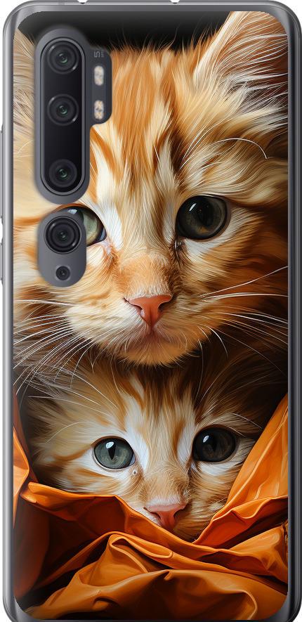 Чохол на Xiaomi Mi Note 10 Котики 2 (5664t-1820-42517)