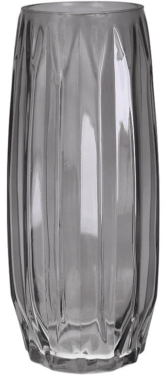 Ваза для цветов из стекла Ancient Glass Scandinavia Black Ø12x30 см Дымчато-черный (BD-527-793)