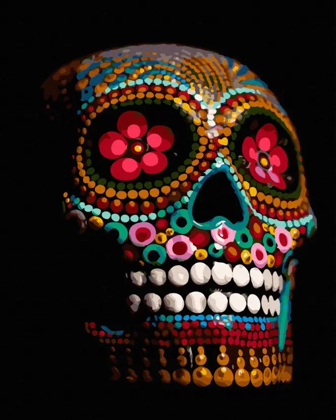 Картина по номерам Brushme Этнический череп 40x50 см (BRM37757) Картина по номерам Brushme Этнический череп 40x50 см (BRM37757)