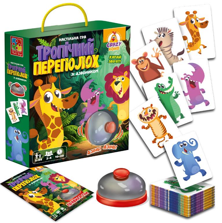 Настільна гра Vladi Toys зі дзвоником Тропічний переполох (MTT-175310)