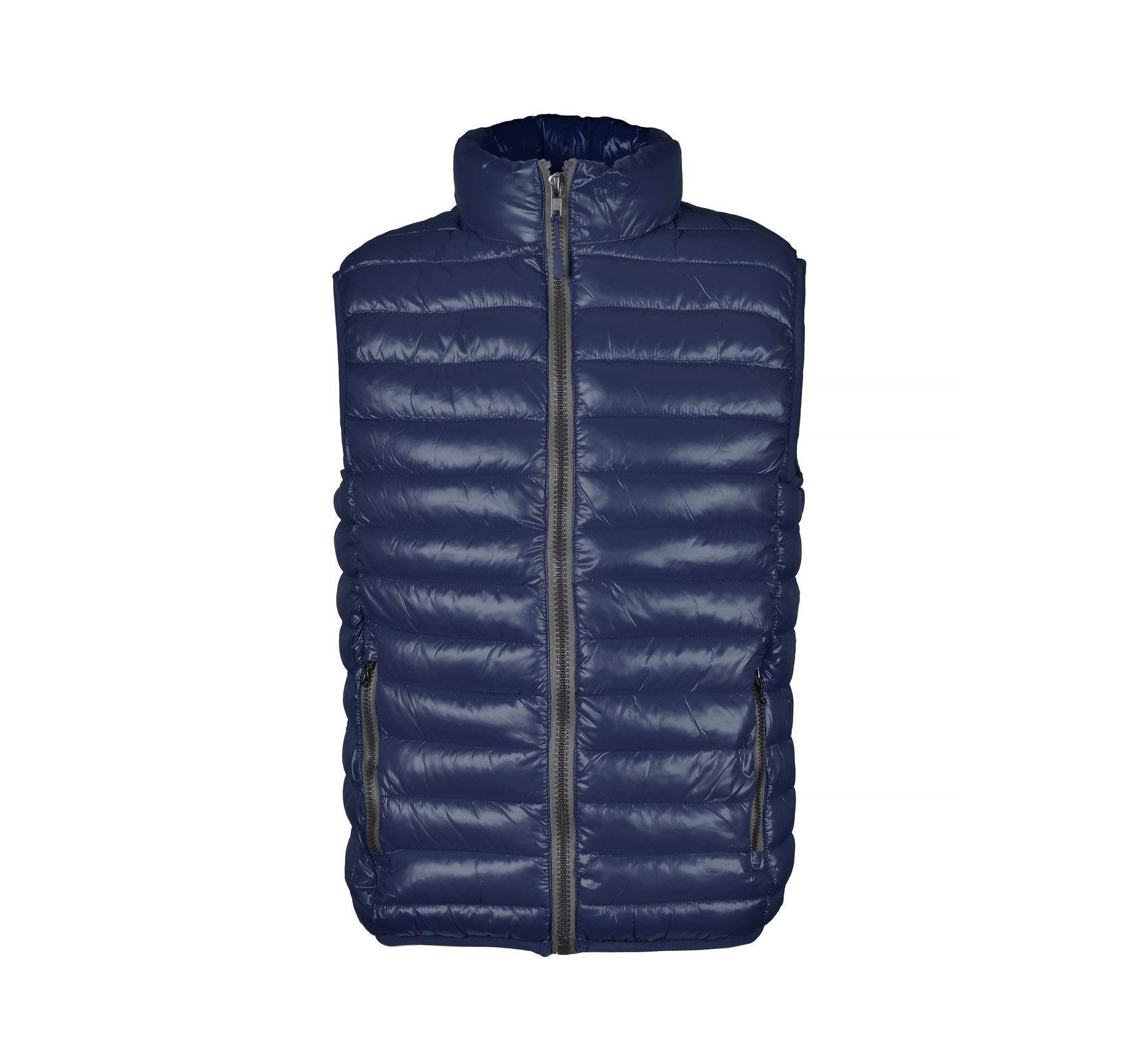 Жилет стеганый Shell с воротником-стойкой S Темно-синий