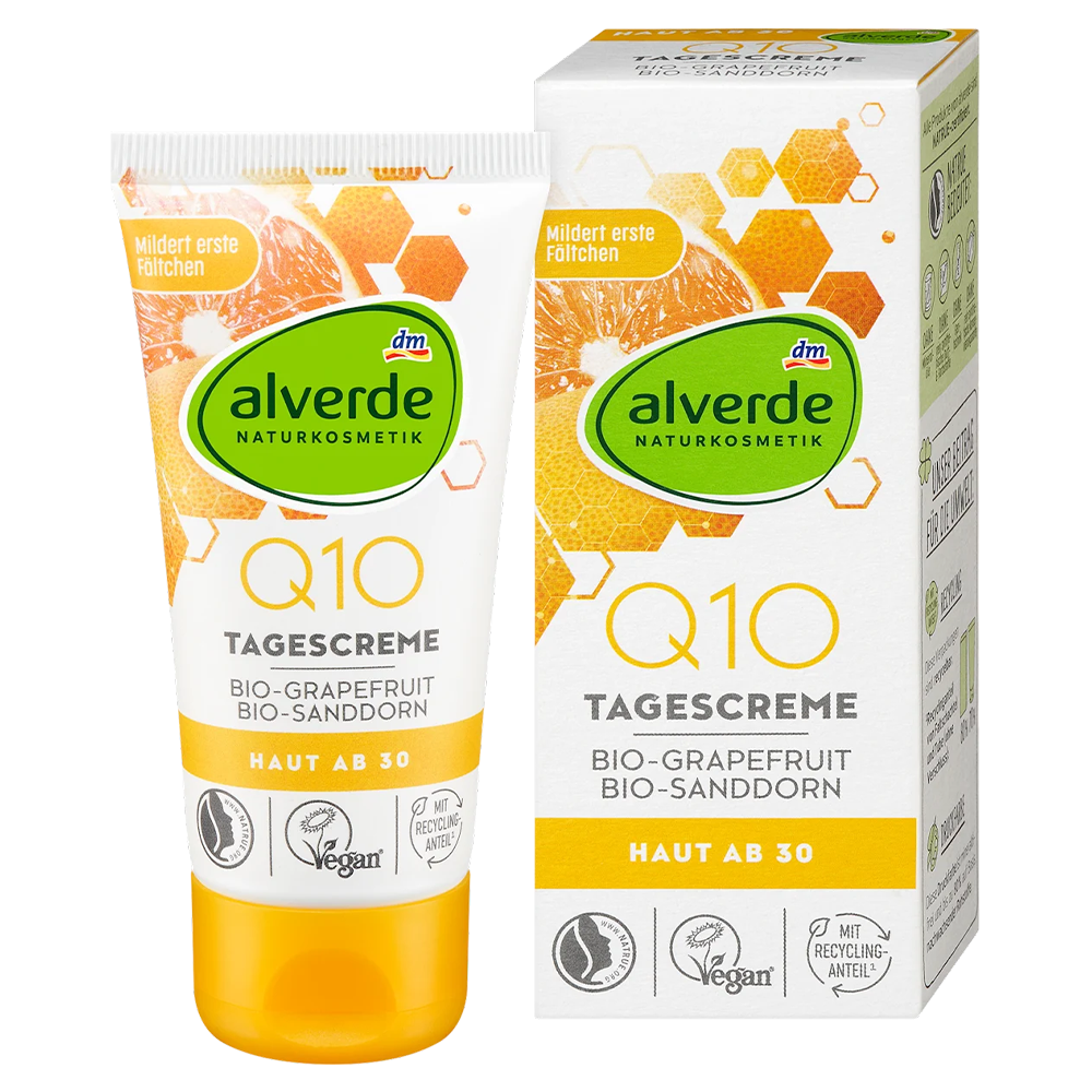 Крем дневной Alverde Naturkosmetik Q10 с органическим грейпфрутом и облепихой 50 мл (EPI-15102025-159)