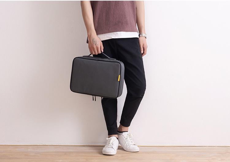 Органайзер для документов/ноутбука дорожный 34х24 см Серый (8596) - фото 3 Органайзер для документов/ноутбука дорожный 34х24 см Серый (8596) - фото 3