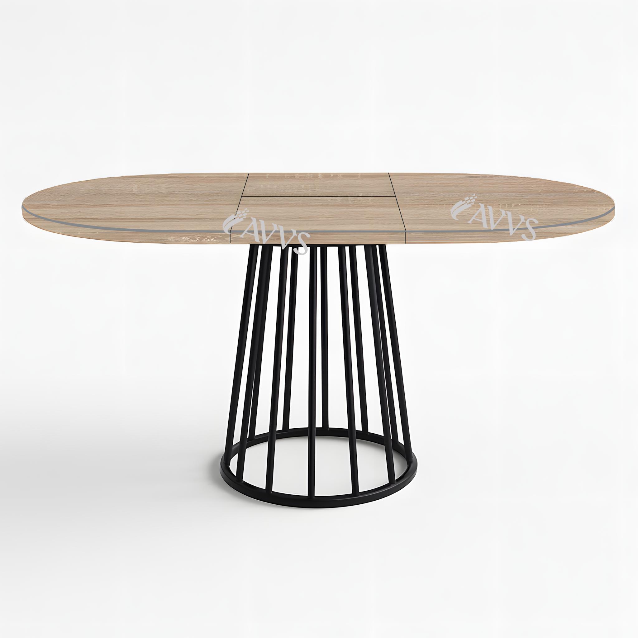 Стіл кухонний розкладний RoMax Elegant Slide 90x75/130x75 см Loft Дуб Сонома/Чорний - фото 2 Стіл кухонний розкладний RoMax Elegant Slide 90x75/130x75 см Loft Дуб Сонома/Чорний - фото 2