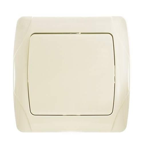 Выключатель одноклавишный Viko Carmen Кремовый (27548759)