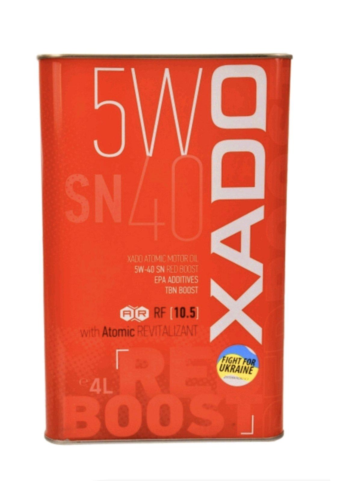 Моторна олива XADO Atomic Oil 5W-40 SN Red Boost 4 л (ХА 26269) - фото 2 Моторна олива XADO Atomic Oil 5W-40 SN Red Boost 4 л (ХА 26269) - фото 2