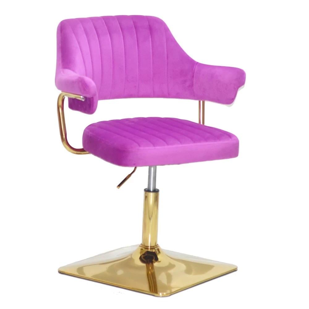 Стул BOTTLE SQUARE GOLD бархат Сиреневый (900510)
