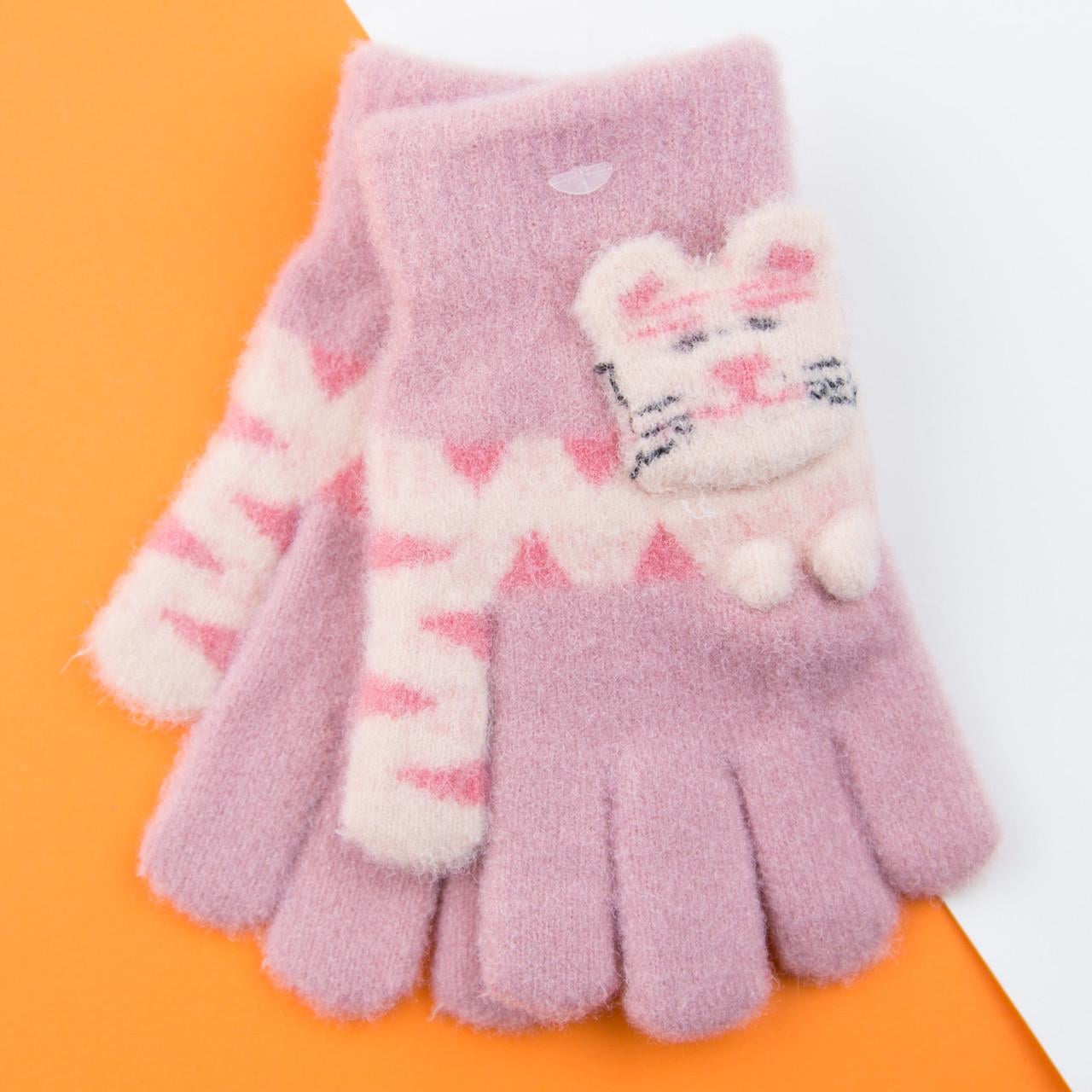 Перчатки для детей 2-3 года Котики 22-25-52 Розовый (DR009925)