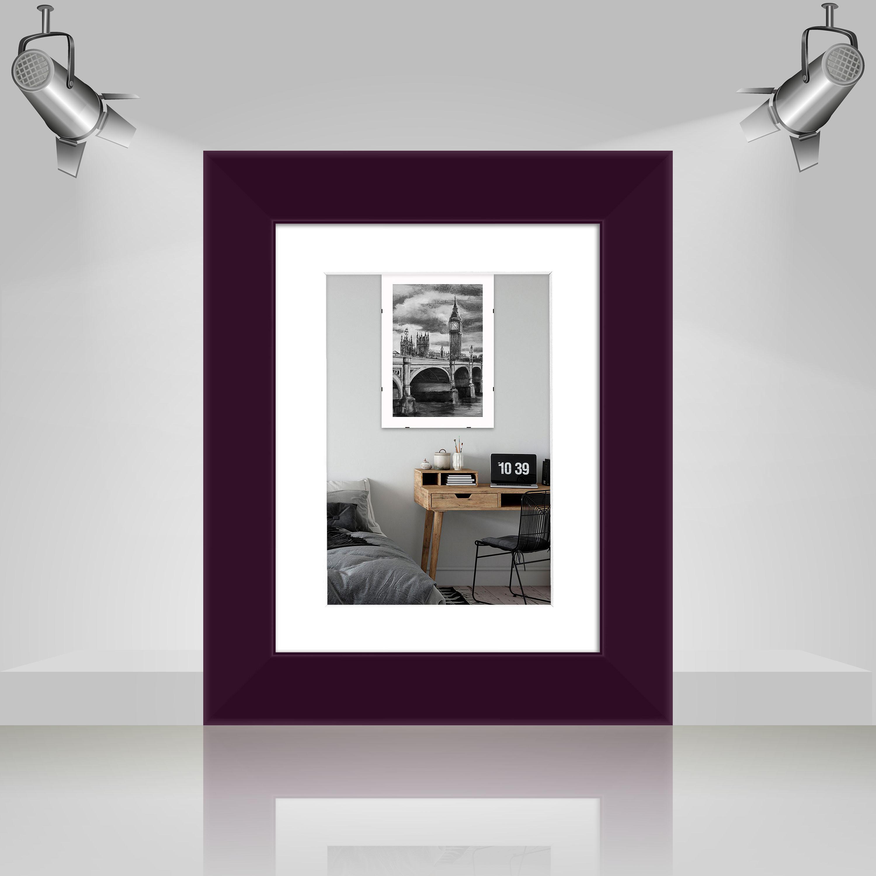 Фоторамка деревянная EmojiFrame 15х20 см под фото 10х15 см AH3322-02 пластиковое стекло 0,8 мм паспарту Фиолетовый - фото 3 Фоторамка деревянная EmojiFrame 15х20 см под фото 10х15 см AH3322-02 пластиковое стекло 0,8 мм паспарту Фиолетовый - фото 3