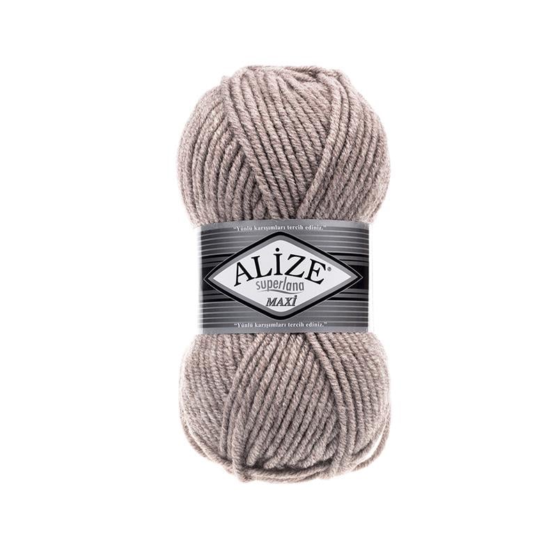 Пряжа Alize SuperLana Maxi 207 Світло-коричневий