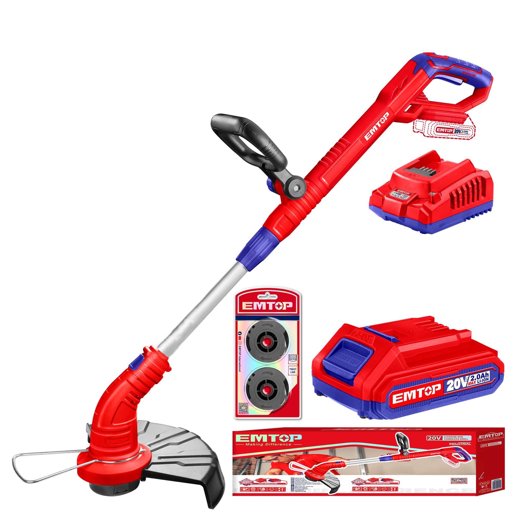 Тример акумуляторний EMTOP ELGT203011