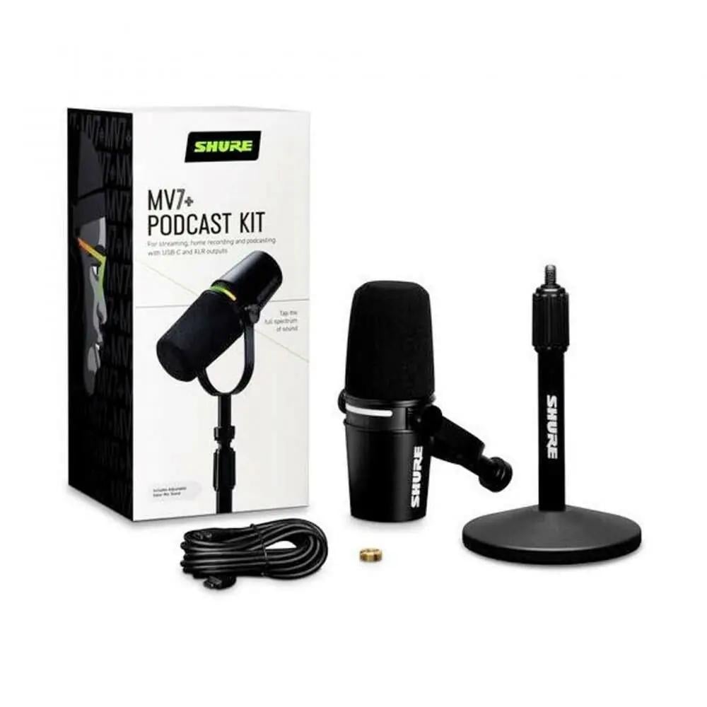 Мікрофон студійний Shure MV7+-K-BNDL для стрімінгу/подкастів (586706) Мікрофон студійний Shure MV7+-K-BNDL для стрімінгу/подкастів (586706)