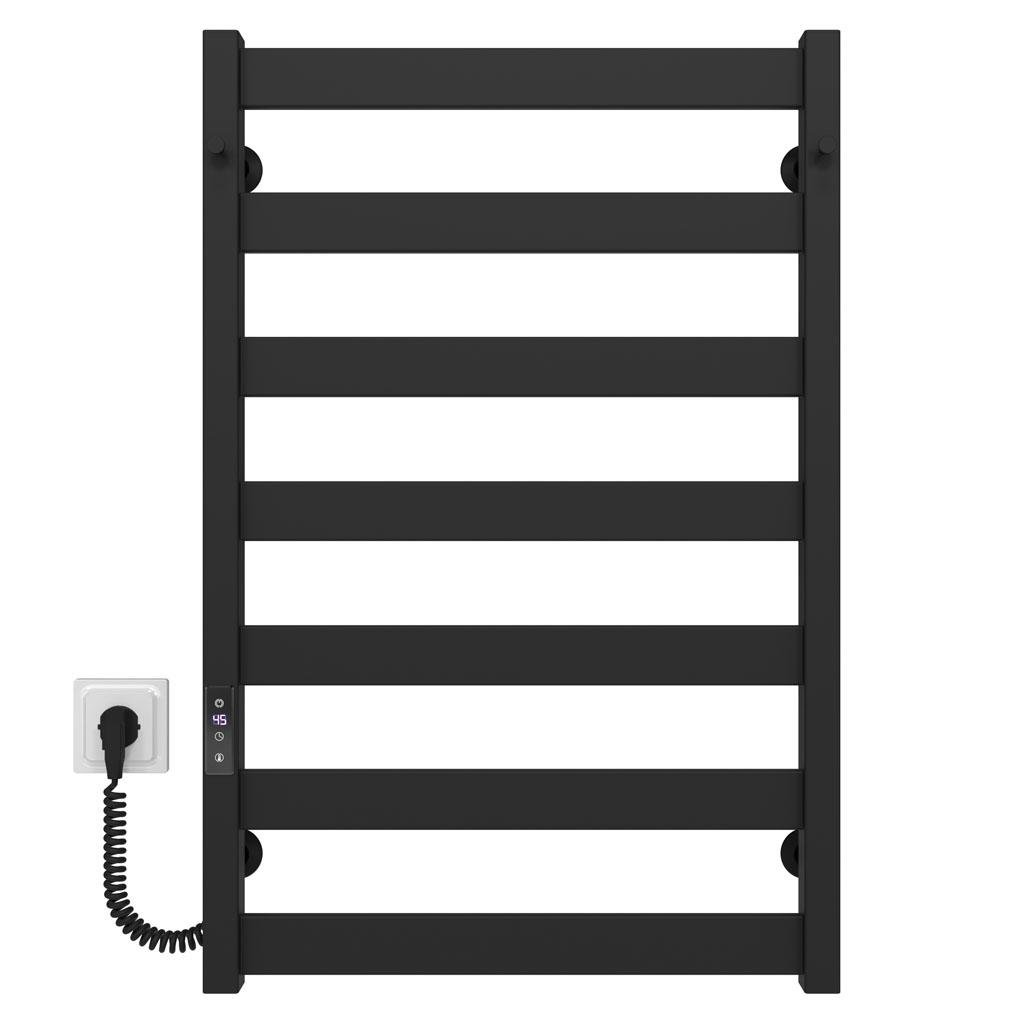 Полотенцесушитель электрический HeatPro Olivia P7 углеродная сталь левостороннее подключение 800x500 мм Черный (BH-OL8005007EBL)