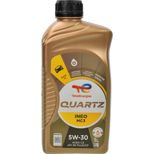 Моторное масло Total Quartz Ineo MC3 C3 SN/CF 5W-30 1 л (166254)