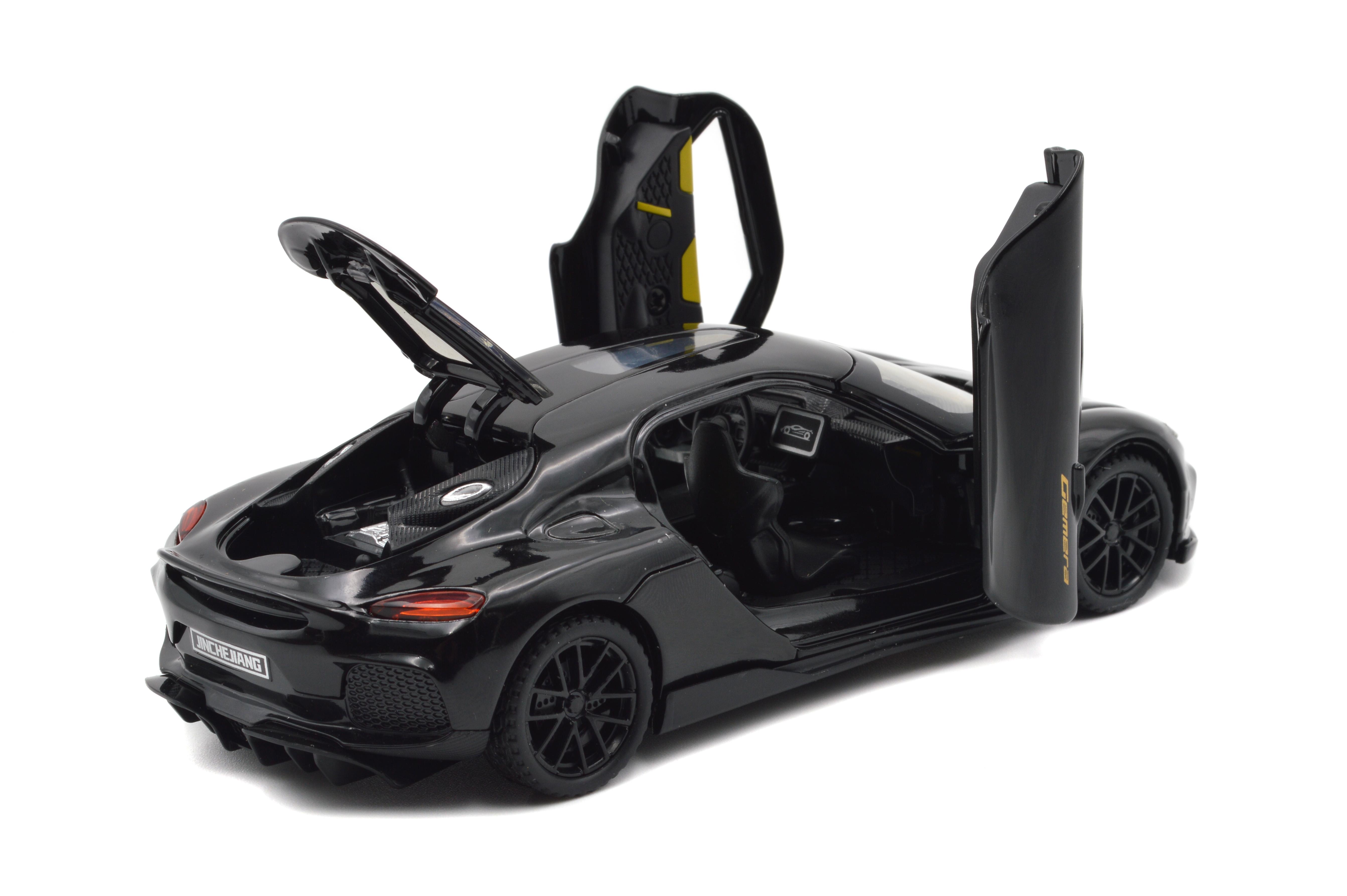 Модель металлическая Koenigsegg Gemera свет звук инерция открываются все двери (73022B) - фото 5 Модель металлическая Koenigsegg Gemera свет звук инерция открываются все двери (73022B) - фото 5