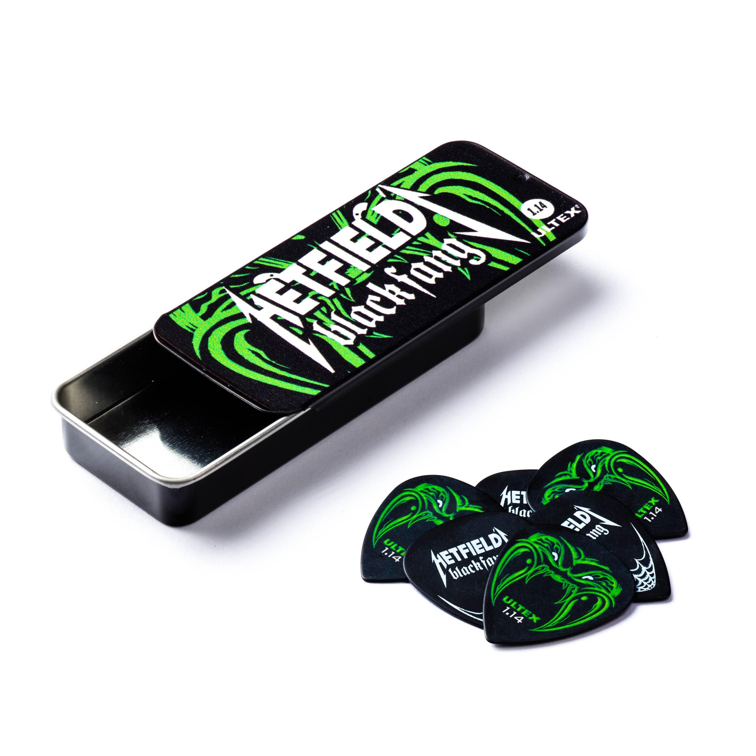 Набор медиаторов Dunlop PH112T1.14 Hetfield's Black Fang Pick Tin 1,14 мм 6 шт. (119186)