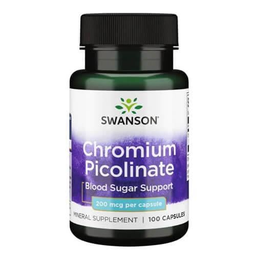 Хром Swanson Chromium Picolinate 200 mcg 100 капс. (SW922)