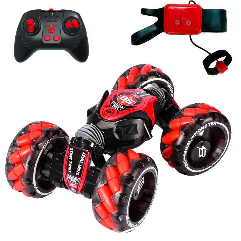 Трюковая машинка на радиоуправлении Stunt Сar Трансформер с браслетом управления жестами