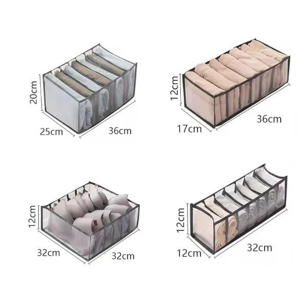 Набор из 4 органайзеров для белья и одежды из нейлона - фото 5