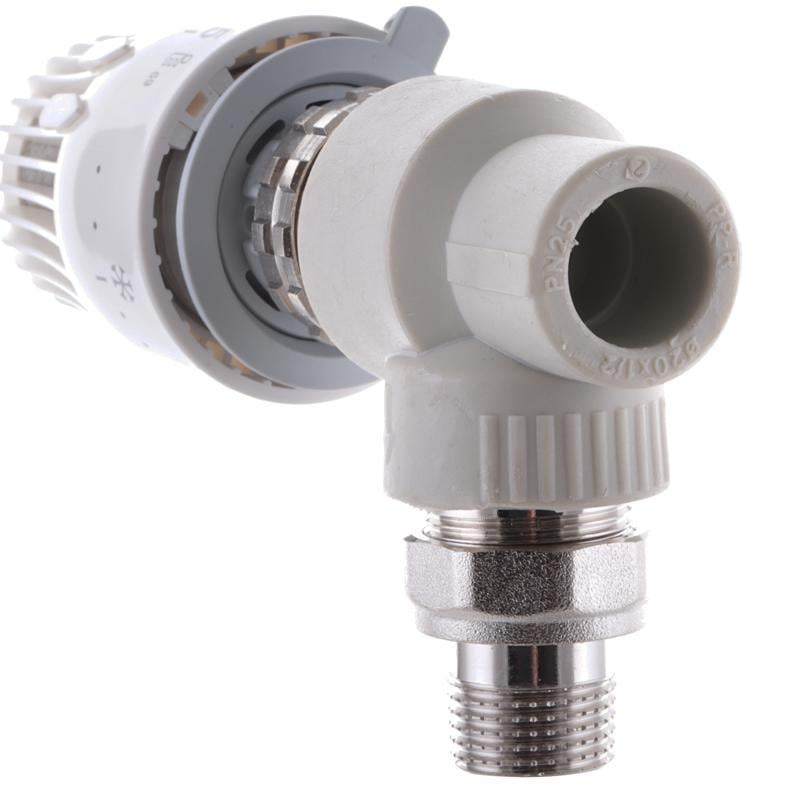 Кран термостатичний KOER K0153.PRO PPR з термоголовкою кутовий радіаторний 20 мм x 1/2" (KP0195) - фото 2