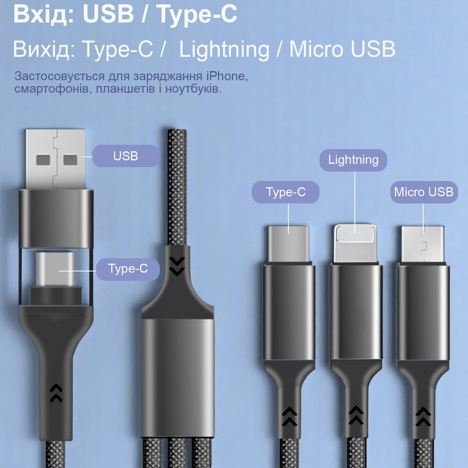 Кабель для телефона GDragon Tech microUSB/type-C 1 м Черный (10_9_1m_1) - фото 3 Кабель для телефона GDragon Tech microUSB/type-C 1 м Черный (10_9_1m_1) - фото 3