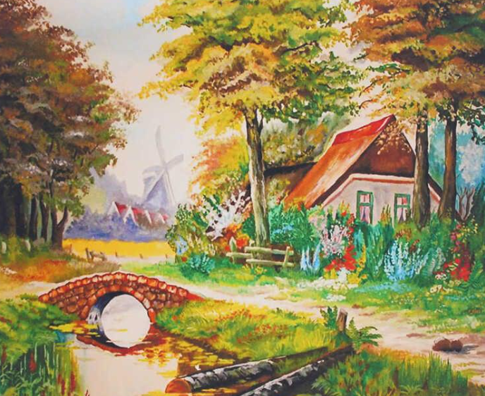 Картина за номерами TK Group 32127 30 Лісова хатинка 40х30 см (121774)